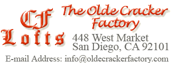 CF Lofts, The Olde Cracker Factory, 448 West Market, San Diego, CA 92101
